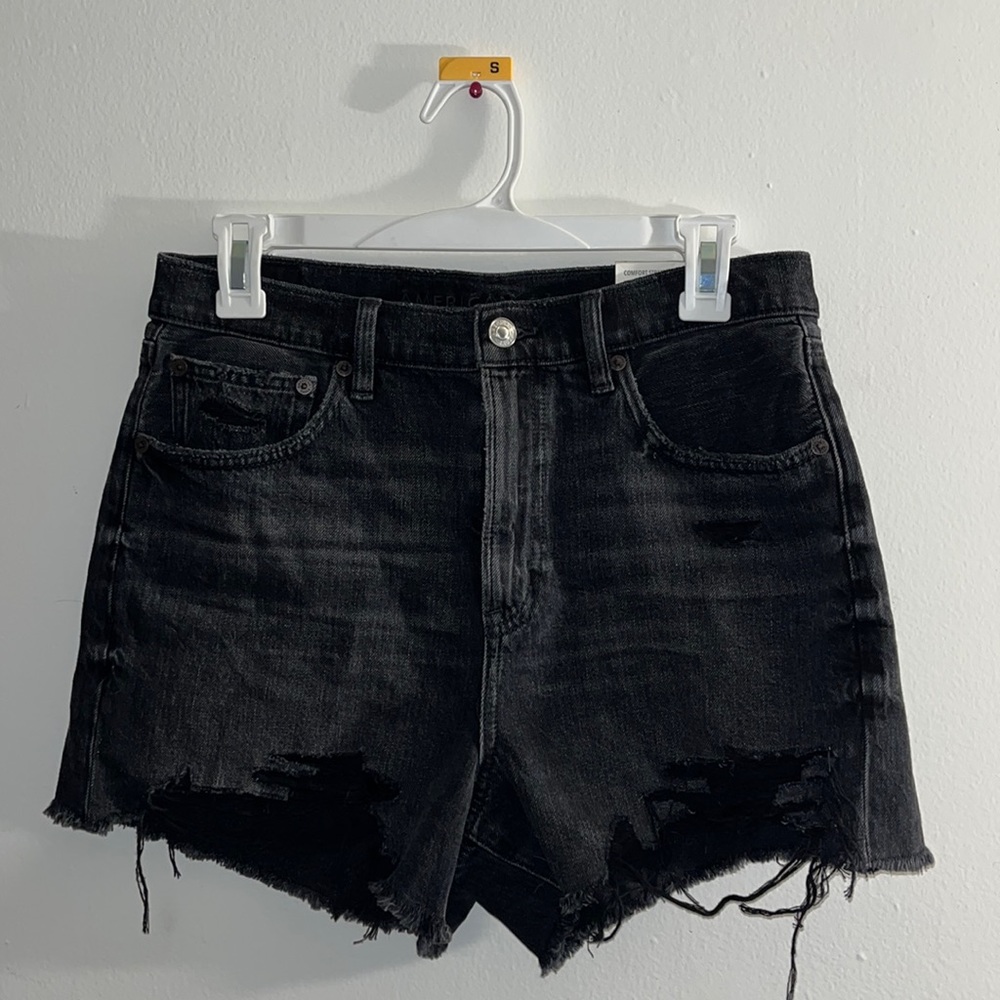 High Rise & Distressed Mini Shorts from American Eagle.